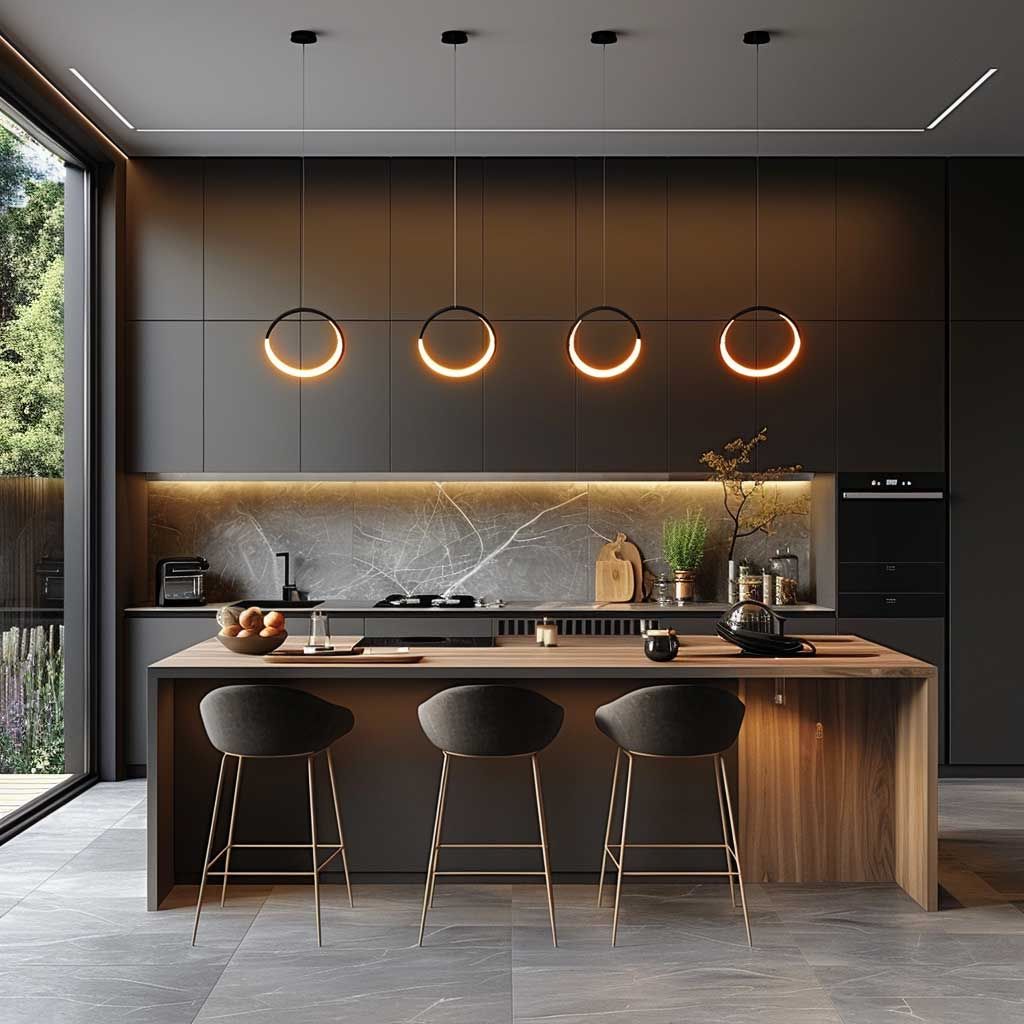 Kitchen Ceiling and Lighting Design